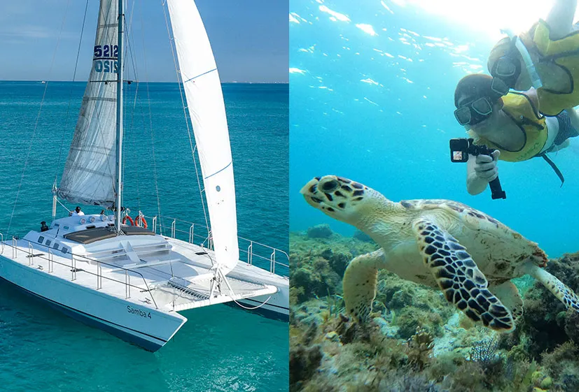 Oceanix Isla Mujeres Aventura en Catamarán y Snorkeling en Cancun