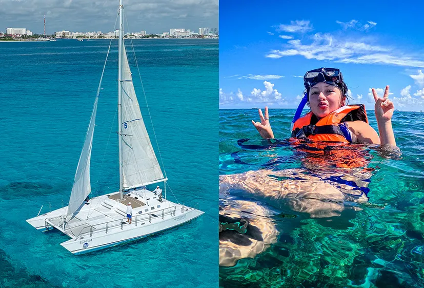 Oceanix Isla Mujeres Aventura en Catamarán y Snorkeling en Cancun